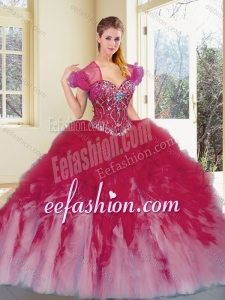 Latest Multi Color Quinceanera Dresses with Beading and Ruffles