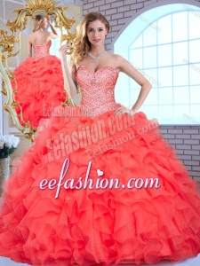 Lovely Sweetheart Quinceanera Dresses with Beading and Ruffles