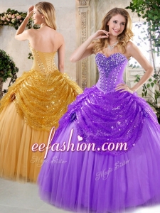 New Style Ball Gown Beading and Paillette Fashionable Quinceanera Dresses for Fall
