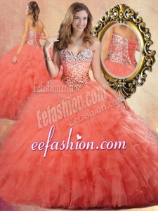 Pretty Ball Gown Sweet 16 Amazing Dresses with Beading and Ruffles