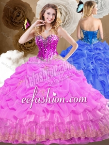 Perfect Ball Gown Sweet 16 Dresses with Beading and Appliques for 2016