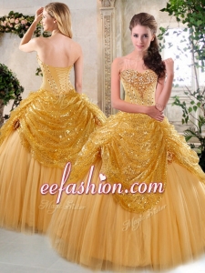 The Most Popular Floor Length Quinceanera Dresses with Beading and Paillette for Fall for 2016