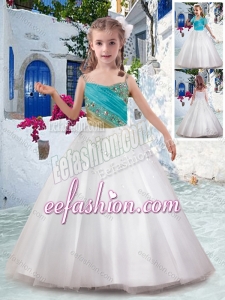 Best Ball Gown Cute Flower Girl Dresses with Appliques and Beading