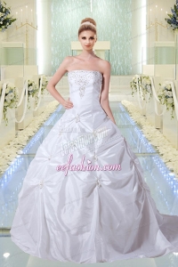 Brand New Style Strapless Wedding Dresses with Embroidery