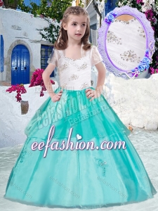 Gorgeous Straps Mini Quinceanera Dresses with Appliques and Beading