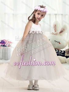 Most Popular Bateau Empire Cute Flower Girl Dresses with Appliques