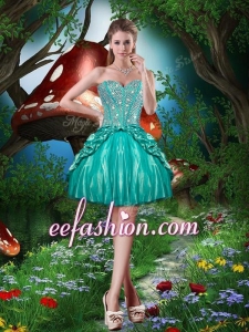 New Style Sweetheart Beading Mini Length Dama Dresses for Cocktail