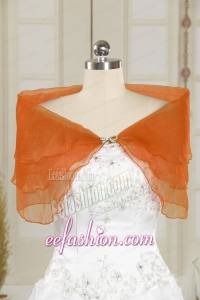 2015 New Style Beading Orange Red Shawls in Spring Green