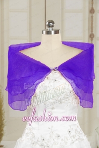 New Style Beading Purple Shawls for 2015