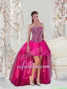 Detachable and Brand New High Low Prom Dress for 2015
