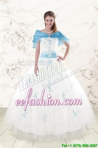 White Ball Gown Discount Amazing Quinceanera Dresses for 2015