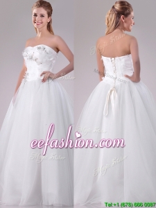 Brand New Really Puffy Sweetheart Beaded Long Wedding Dresses in Tulle