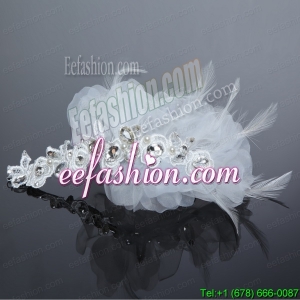 Fashionable Feather Tulle Rhinestone Fascinators for Women