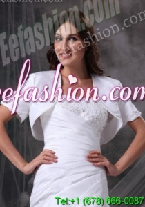 Gorgeous White Open Front Quinceanera Jacket