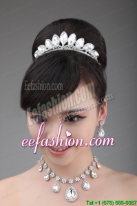 High Quality Crystal and Rhinestone Necklace and Crown