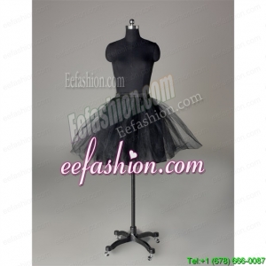 Modern Organza Mini Length Petticoat in Black