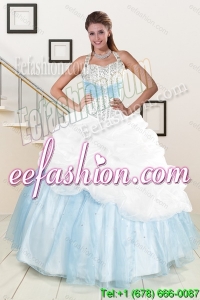 2015 Multi Color Dresses for Quince with Pick Ups and Beading