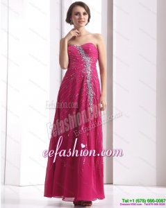 2015 Pretty Sweetheart Floor Length Prom Dress with Beading