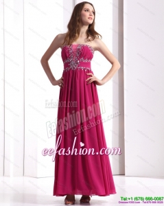 Fashionable Strapless Floor Length 2015 Prom Dress with Beading