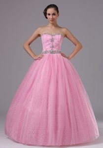 Rose Pink Military Ball Gowns Celebrities Dresses for Less with Beading