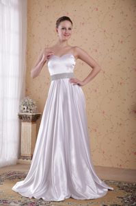 Gorgeous Empire Sweetheart Prom Celebrity Dress with Beading Made