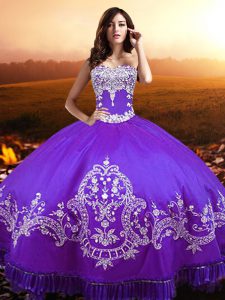 Best Selling Floor Length Ball Gowns Sleeveless Purple Quince Ball Gowns Lace Up