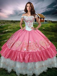Romantic Sleeveless Lace Up Floor Length Beading and Embroidery and Ruffled Layers Vestidos de Quinceanera