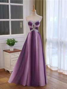 Multi-color Sweetheart Lace Up Beading and Ruching Formal Dresses Sleeveless