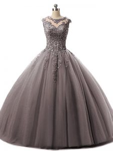 New Arrival Sleeveless Beading and Lace Lace Up Quinceanera Dress