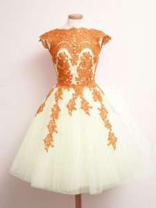 Most Popular Mini Length Multi-color Court Dresses for Sweet 16 Scalloped Sleeveless Lace Up