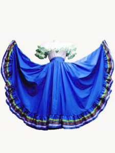 Royal Blue Taffeta Lace Up Off The Shoulder Short Sleeves Floor Length 15 Quinceanera Dress Ruffled Layers