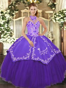 Sleeveless Beading and Embroidery Lace Up Quinceanera Gowns
