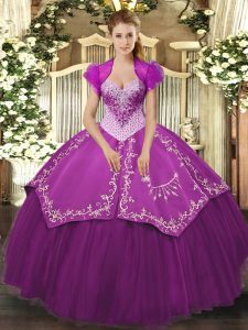 Excellent Floor Length Ball Gowns Sleeveless Purple Quinceanera Dress Lace Up