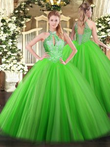 Floor Length Ball Gowns Sleeveless Sweet 16 Dresses Lace Up