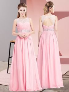 Superior Sleeveless Beading Lace Up Prom Evening Gown