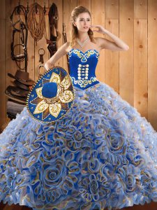 Top Selling Multi-color 15 Quinceanera Dress Military Ball and Sweet 16 and Quinceanera with Embroidery Sweetheart Sleev