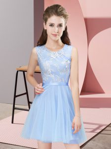 Inexpensive Sleeveless Lace Side Zipper Bridesmaid Dresses