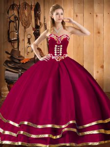Colorful Organza Sleeveless Floor Length Vestidos de Quinceanera and Embroidery and Ruffles