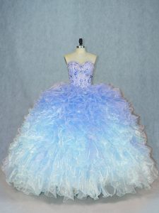 Lace Up Quinceanera Dresses Multi-color for Sweet 16 and Quinceanera with Beading and Ruffles