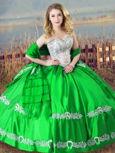 High End Lace Up Sweet 16 Dress Beading and Embroidery Sleeveless Floor Length