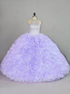 Sleeveless Beading and Ruffles Lace Up Quinceanera Gown