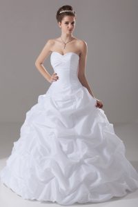Low Price Pick Ups Bridal Gown White Lace Up Sleeveless Brush Train