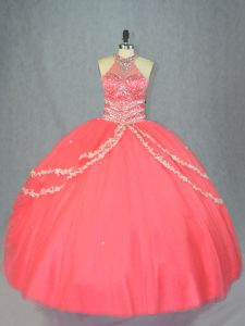 Gorgeous Sleeveless Beading and Ruffles Lace Up Vestidos de Quinceanera