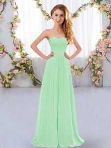 Luxurious Sleeveless Ruching Lace Up Wedding Party Dress