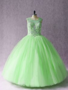 Super Sweetheart Sleeveless Quinceanera Gowns Asymmetrical Beading Tulle