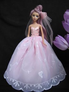 Baby Pink Sweetheart Ball Gown Lace and Ruch
