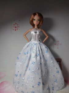 Sweet Lace Hand Made Flowers White Made to Fit the Barbie Doll