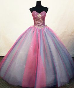 Luxurious Colorful Beading A-line lace up Sweetheart Quinceanera Dresses in Net