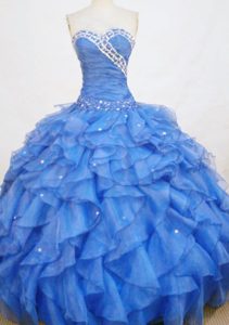 Best Ruffled Layers Quinceaneras Dresses to Long with Beading in Organza