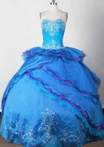 Qualified Beading Dresses for a Quinceanera to Long with Lace Up